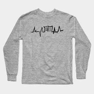 Book Heartbeat Long Sleeve T-Shirt